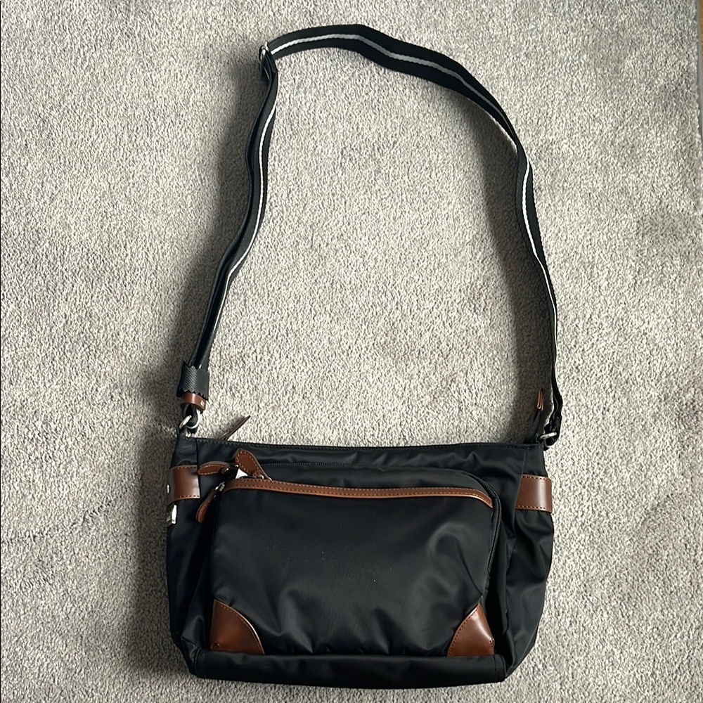 Black and Brown Men's Shoulder Bag